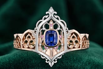 create jewelry design, 3d jewelry cad design, jewelry rendering