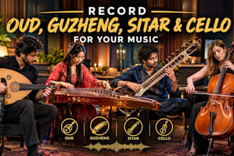 record oud, guzheng, sitar, and cello for your music