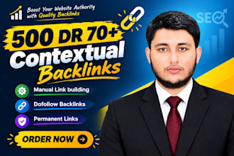 build high DR contextual dofollow SEO backlinks
