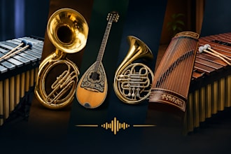 record vibraphone, sousaphone, bouzouki, french horn, guzheng and marimba