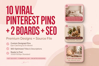 manage your pinterest account and create SEO