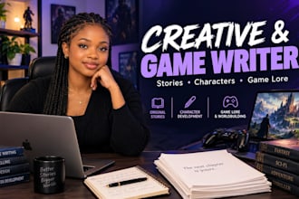 write compelling video game stories script characters quests