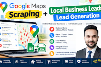 do google maps scraping, local business leads and lead generation