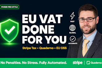 set up eu oss vat, stripe tax and quaderno for saas sellers