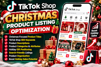 optimize tiktok shop listings for christmas sales