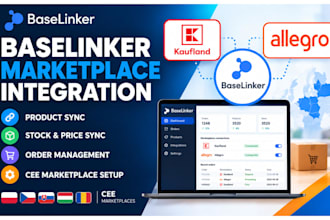 setup baselinker kaufland allegro marketplace for cee gadgets store integration