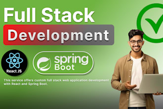 develop a full stack web app using react and spring boot