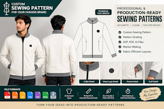create custom digital sewing patterns pattern grading apparel dxf