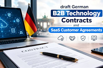 draft german b2b technology contracts and saas customer agreements
