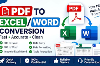 convert PDF to excel word or google sheets with high accuracy