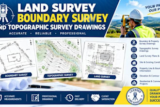 do fl ma nc az pa land survey boundary survey property survey, survey stamp