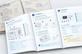 redesign user manuals, instruction manuals and product manuals