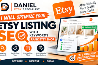 optimize your etsy listing SEO with keywords rank etsy shop