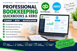 do expert bookkeeping quickbooks and xero clean up and setup