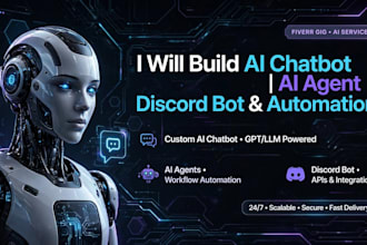 develop ai chatbot ai agent  discord bot and automation