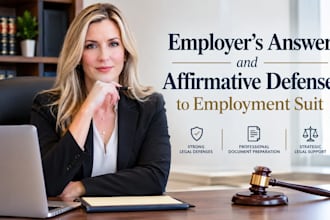 draft employers answer and affirmative defenses to employment lawsuit