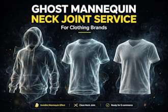do ghost mannequin and neck joint service for clothing