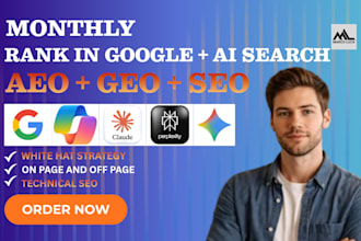 do technical on page, geo seo aeo and ai search optimization