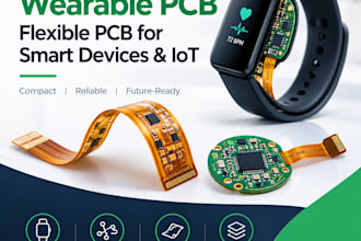 design custom wearable pcb, flexible pcb for smart devices and iot