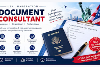 be your USA immigration document consultant for visa applications