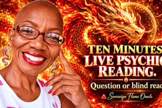 give you a live psychic reading with or without a question