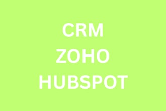 setup crm ,hobspot , zoho ,shopify