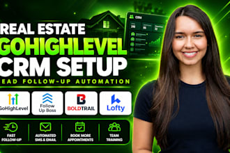 setup gohighlevel CRM ghl lead follow up boss gohighlevel real estate automation