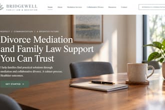 design squarespace divorce mediator website family law mediator collaborative
