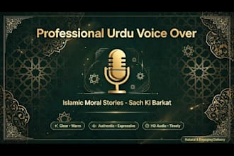 do emotional urdu voice over for youtube stories