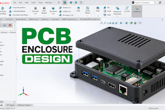 design custom pcb enclosure, electronics housing and 3d printable cases