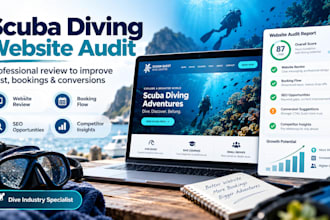 audit your scuba diving website and help you get more bookings