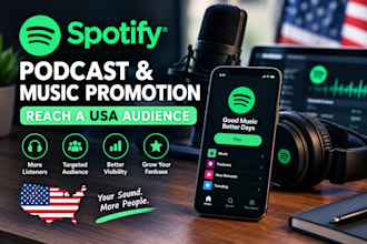 spotify podcast promotion spotify music promotion to USA audience