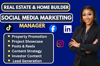 be your social media marketing manager for real estate and home builders