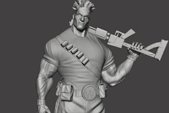 sculpt a 3d character in zbrush