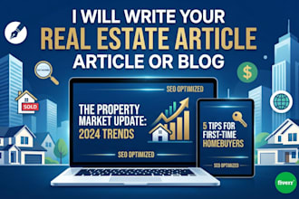 write your real estate article or blog