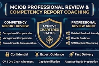 review, edit, and mentor your mciob professional review and competency report