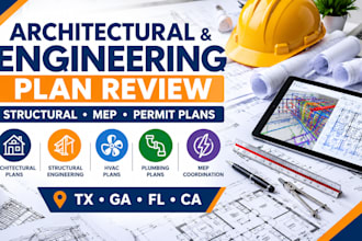 do architect review structural engineering, mep pe engineer in texas ga, fl, ca