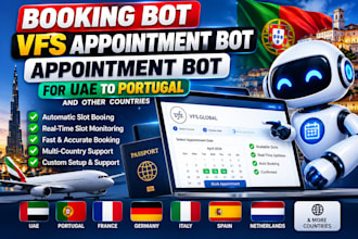 do booking bot,vfs appointment bot,appointment bot for uae to portugal and other