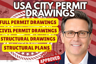 do USA civil structural full city permit drawings residential building permit