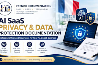 prepare french ai saas privacy and data protection documentation