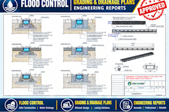 civil engineer stormwater hydrology hydraulics report flood control grading plan