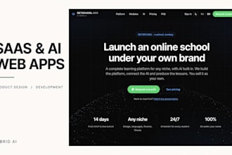 build a custom saas website with ai integrations