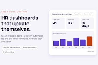 build an automated HR dashboard in google sheets