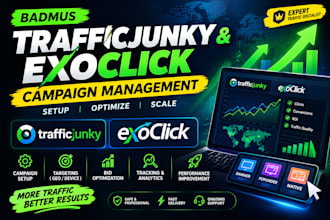 manage and optimize trafficjunky and exoclick campaigns and banner ads