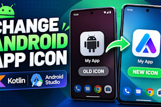 change the app icon and logo in your kotlin android app