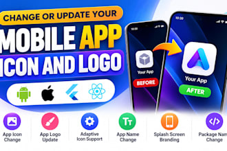 change, update, or redesign your mobile app icon and logo