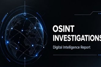 do professional osint and background check