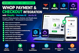 integrate whop payment hermes jarvis ai shopify store whop checkout fix issues