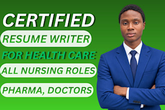 write a professional, ats friendly healthcare resume and CV