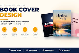 design an ebook cover and paperback book cover for KDP